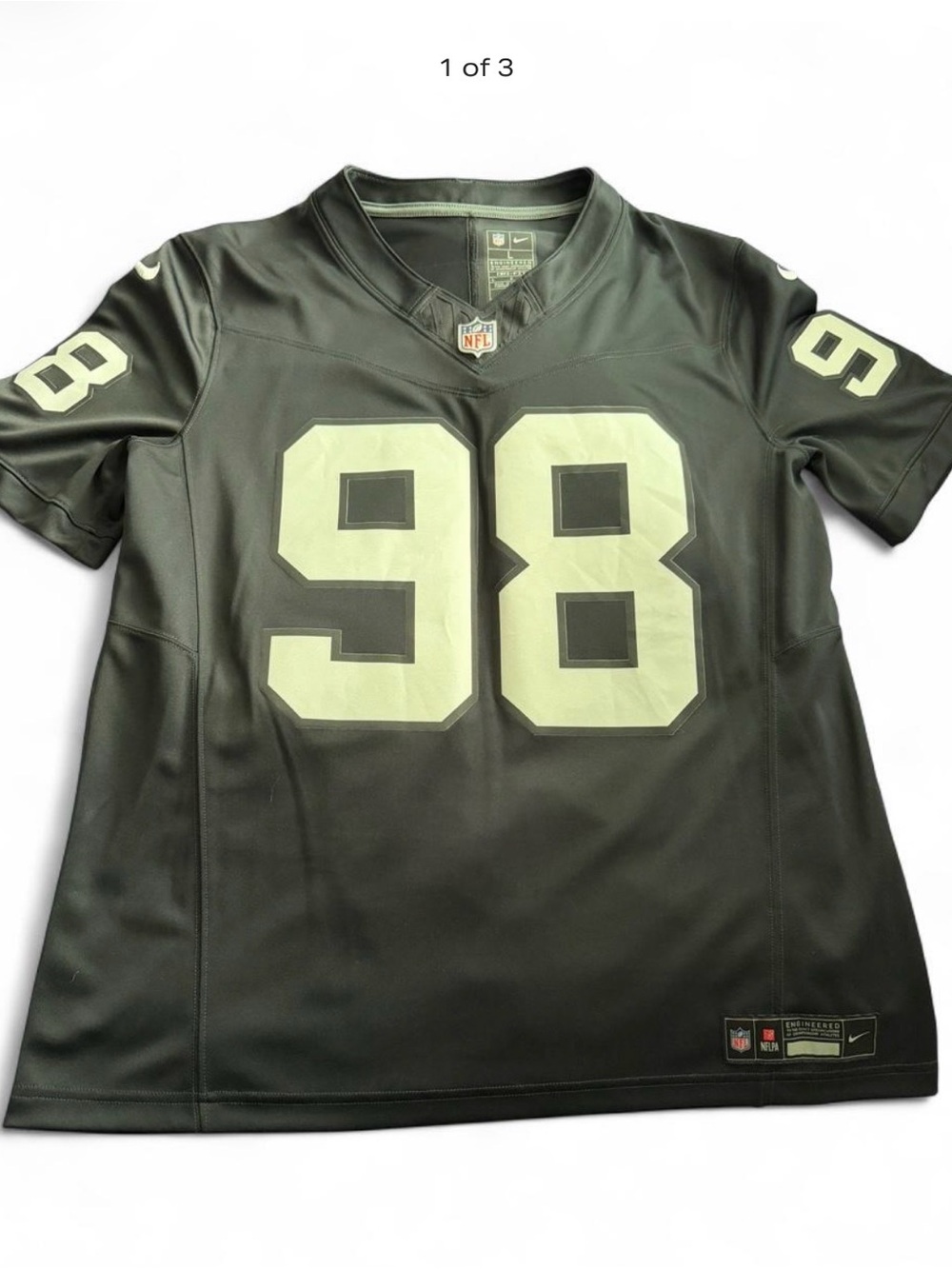 Nike Men’s Black Jersey with White #98 Graphics